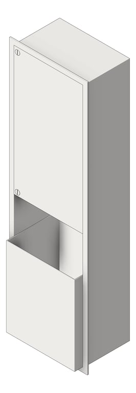 Navigate to CombinationUnit Recessed ASI Traditional RollPaperDispenser Battery 12Gal
