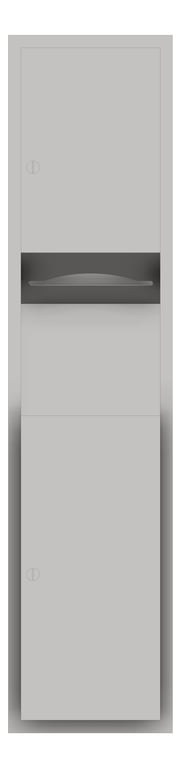 Front Image of CombinationUnit SemiRecessed ASI Traditional PaperDispenser 7Gal