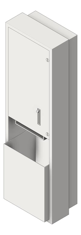Navigate to CombinationUnit SemiRecessed ASI Traditional RollPaperDispenser 13.3Gal
