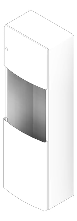 3D Documentation Image of CombinationUnit SurfaceMount ASI Roval RollPaperDispenser Battery 17.8Gal