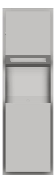 Front Image of CombinationUnit SurfaceMount ASI Simplicity RollPaperDispenser Battery 12Gal