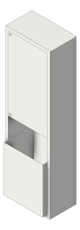 Image of CombinationUnit SurfaceMount ASI Traditional RollPaperDispenser Battery 12Gal