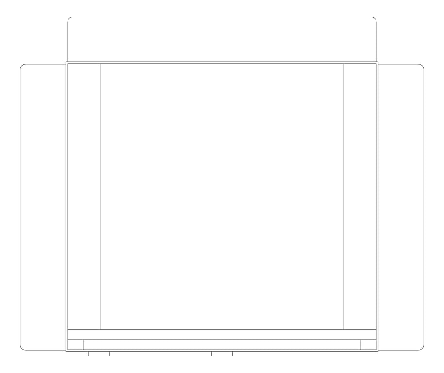 Plan Image of CombinationUnit UnderVanityMount ASI Traditional PaperDispenser 10Gal