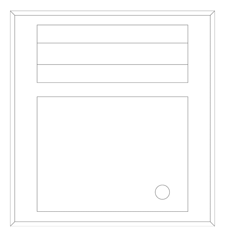 Plan Image of CombinationUnit VanityMounted ASI Traditional PaperDispenser 7.5Gal