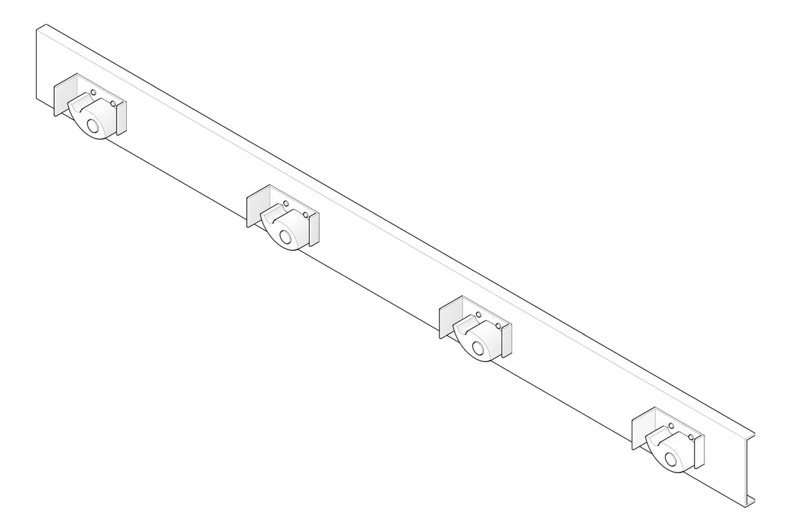 3D Documentation Image of MopRack SurfaceMount ASI Slim