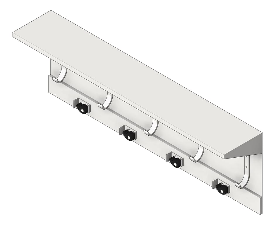 Image of Shelf SurfaceMount ASI UtilityHookStrip