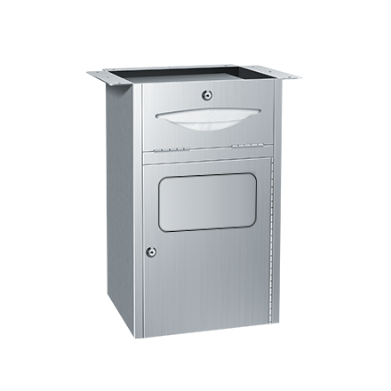 4004.png Image of CombinationUnit UnderVanityMount ASI Traditional PaperDispenser 10Gal