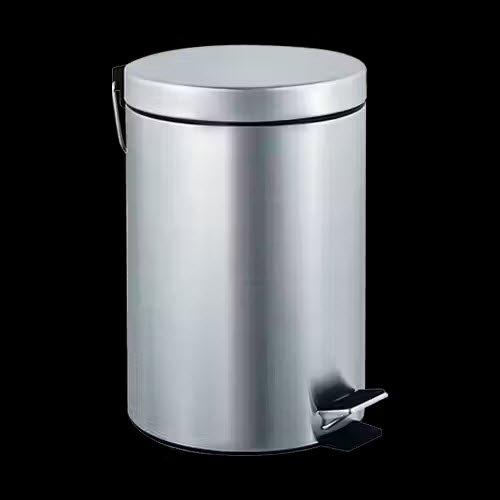 7317-S.jpg Image of WasteReceptacle FreeStanding ASI PedalActivated Round