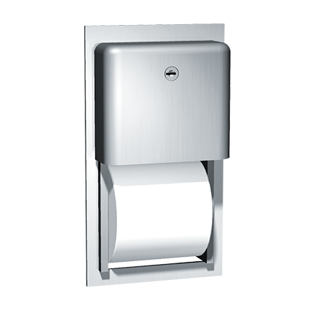 9031_ASI-_RecessedDualRollToiletTissueDispenser@2x.png Image of ToiletTissueDispenser Recessed ASI Profile HideARoll