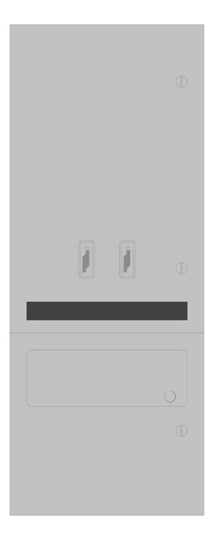 Front Image of SanitaryDispenser Recessed ASI SanitaryDisposal