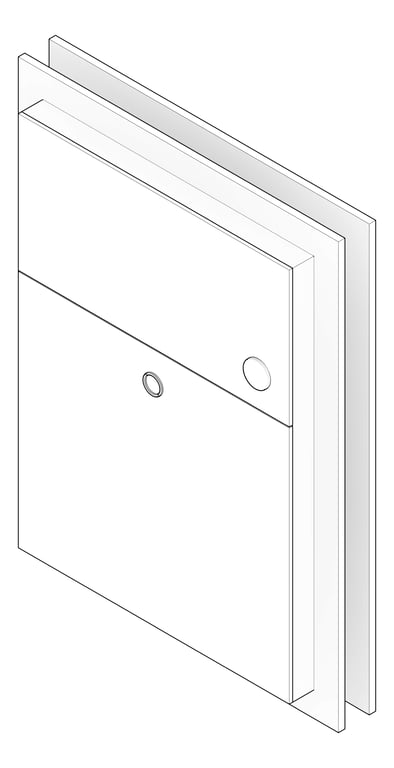 3D Documentation Image of SanitaryDisposal PartitionMount ASI DualAccess