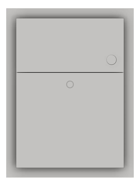 Front Image of SanitaryDisposal PartitionMount ASI DualAccess