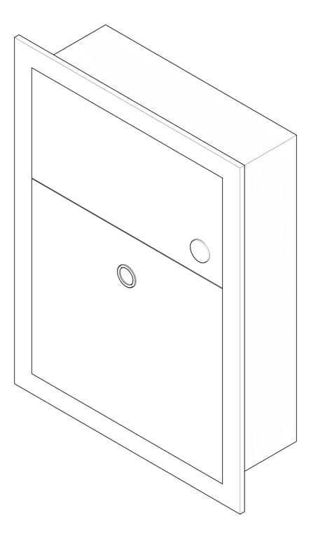 3D Documentation Image of SanitaryDisposal Recessed ASI