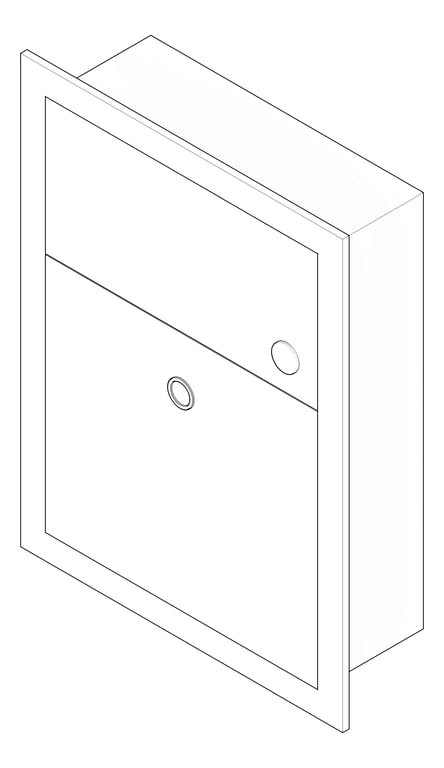 3D Documentation Image of SanitaryDisposal Recessed ASI