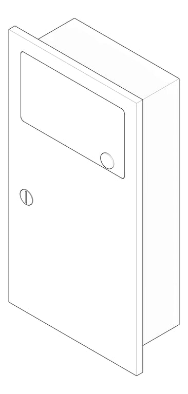 3D Documentation Image of SanitaryDisposal Recessed ASI Simplicity