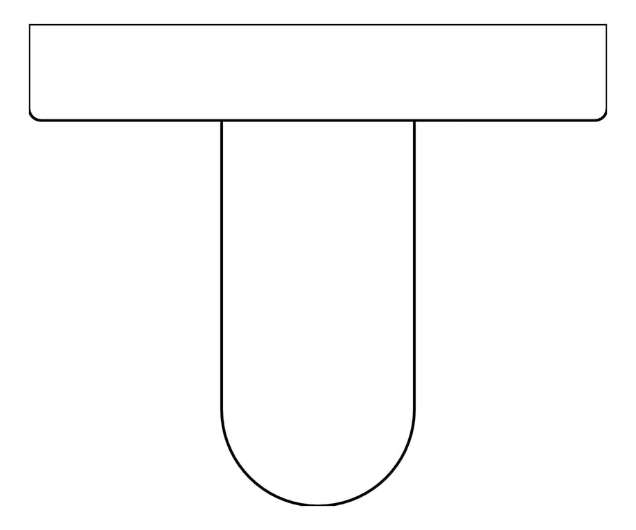 Plan Image of GrabBar Straight ASI ConcealedMount 1InchDia Vertical