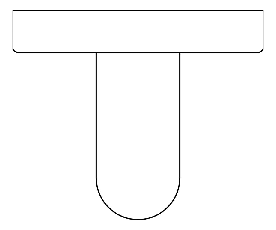 Plan Image of GrabBar Straight ASI ConcealedMount 1InchDia Vertical