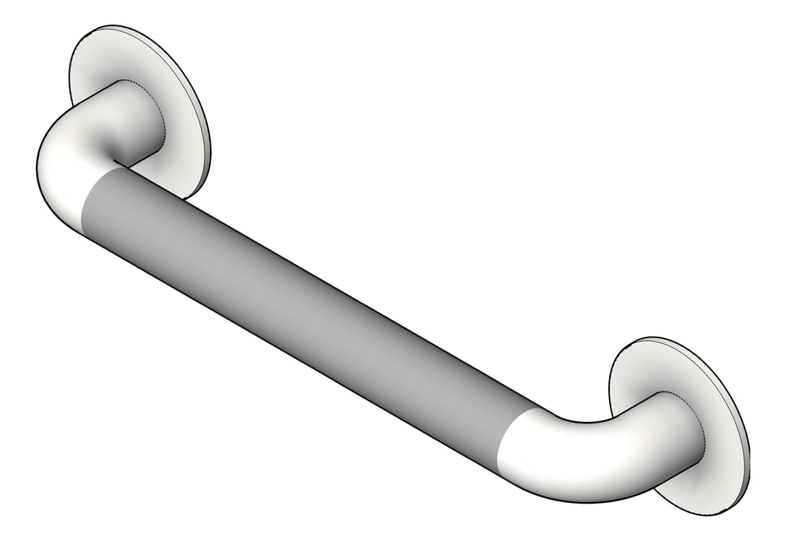 Navigate to GrabBar Straight ASI ExposedFlange 1.25InchDia Horizontal