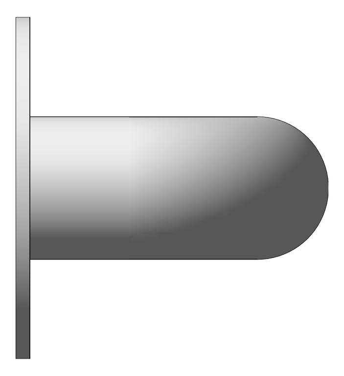 Left Image of GrabBar Straight ASI ExposedFlange 1.25InchDia Horizontal