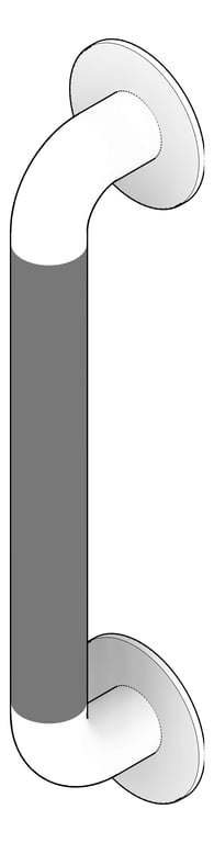 3D Documentation Image of GrabBar Straight ASI ExposedFlange 1.25InchDia Vertical