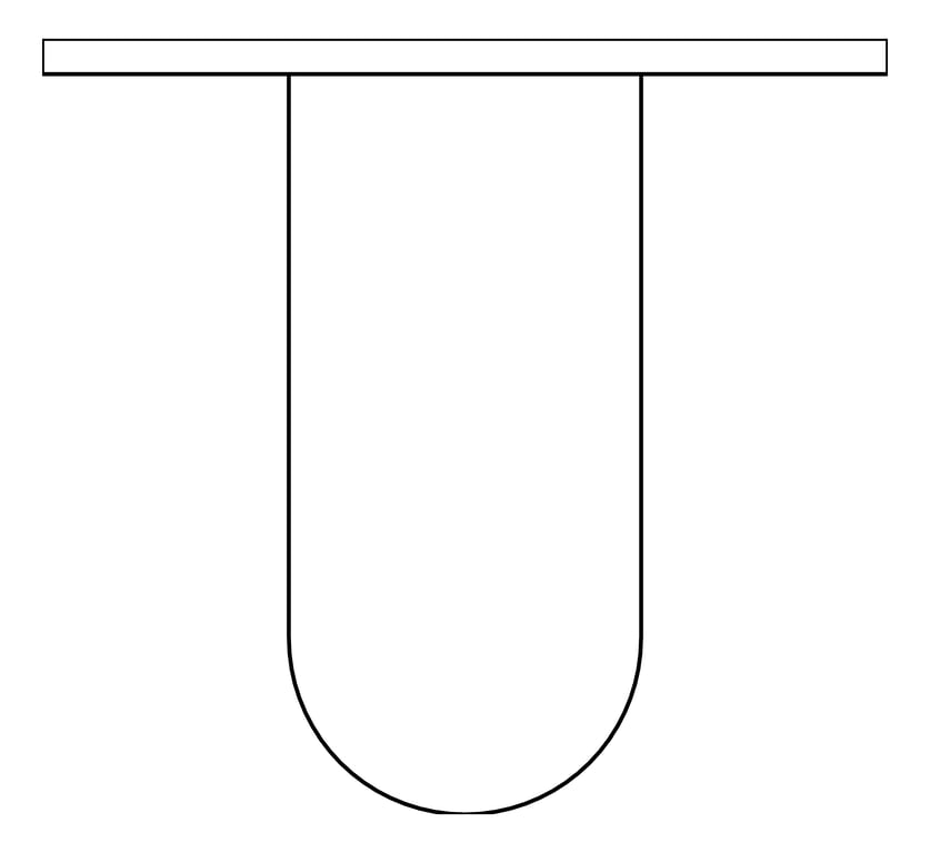 Plan Image of GrabBar Straight ASI ExposedFlange 1.25InchDia Vertical