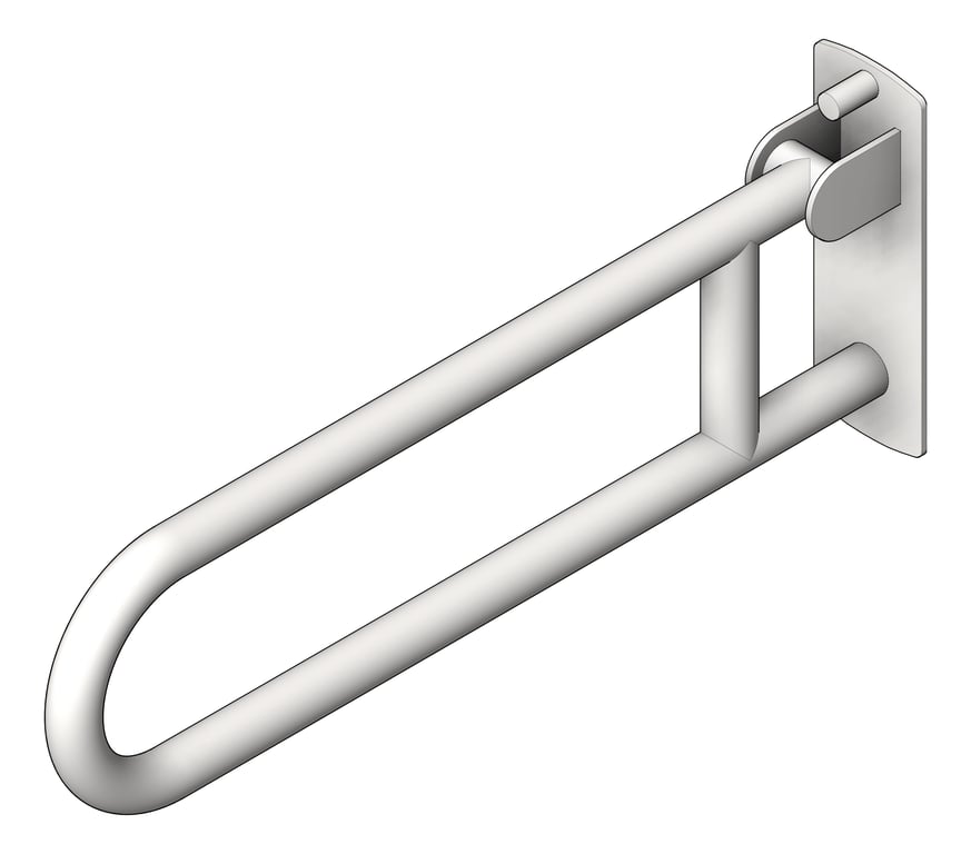 Navigate to GrabBar SwingUp ASI ExposedFlange 1.5InchDia 3PositionHinge