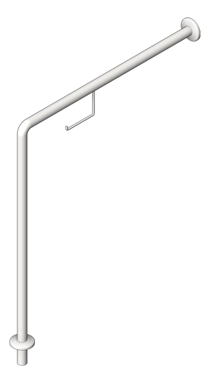 Navigate to GrabBar WallToFloor ASI SnapFlange 1.25InchDia