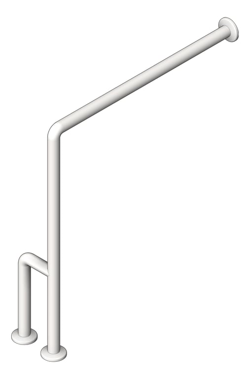 Navigate to GrabBar WallToFloor ASI SnapFlange 1.5InDia Outrigger LH
