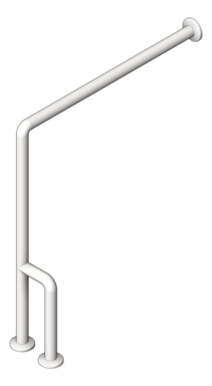 Navigate to GrabBar WallToFloor ASI SnapFlange 1.5InDia Outrigger RH