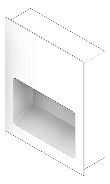 3D Documentation Image of HandDryer Recessed ASI TurboTuff