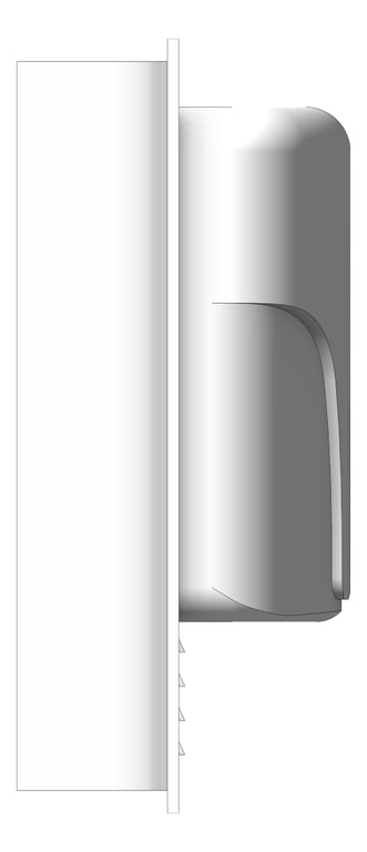 Left Image of HandDryer SemiRecessed ASI TurboDri