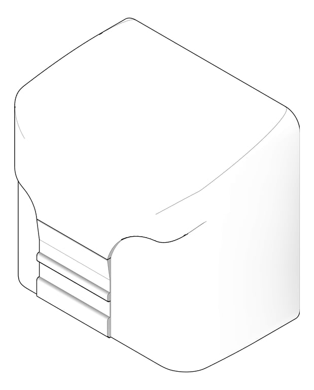 3D Documentation Image of HandDryer SurfaceMount ASI NoTouch