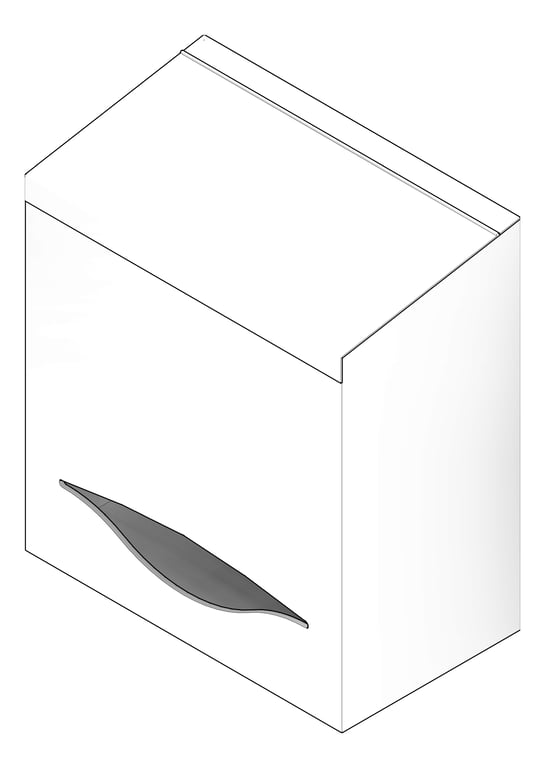3D Documentation Image of DisposablesDispenser SurfaceMount ASI