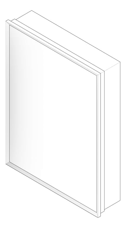 3D Documentation Image of MedicineCabinet SurfaceMount ASI Stainless