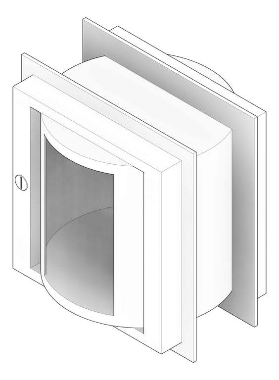 3D Documentation Image of SpecimenPassBox Recessed ASI Turntable