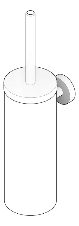 3D Documentation Image of ToiletBrush SurfaceMount ASI Holder