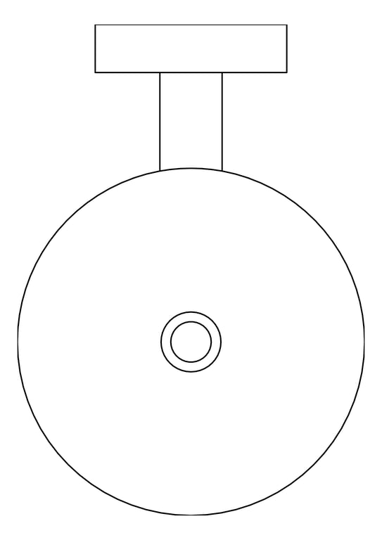 Plan Image of ToiletBrush SurfaceMount ASI Holder