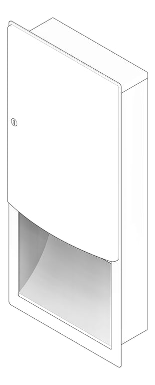 3D Documentation Image of PaperTowelDispenser Recessed ASI Roval