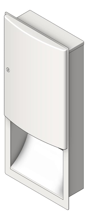 Image of PaperTowelDispenser Recessed ASI Roval