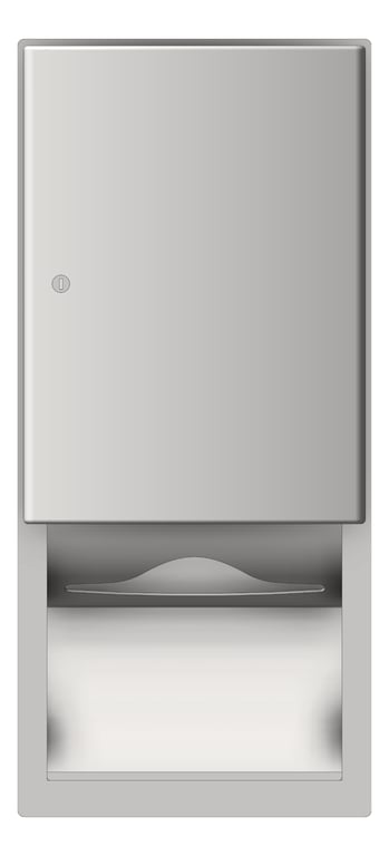 Front Image of PaperTowelDispenser Recessed ASI Roval
