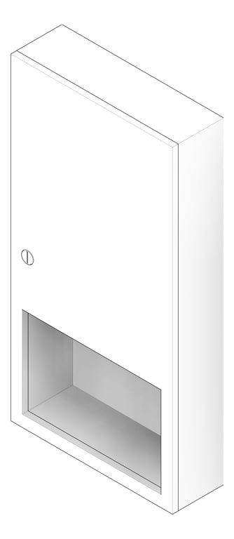 3D Documentation Image of PaperTowelDispenser SurfaceMount ASI Simplicity