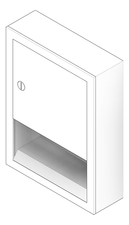 3D Documentation Image of PaperTowelDispenser SurfaceMount ASI Traditional