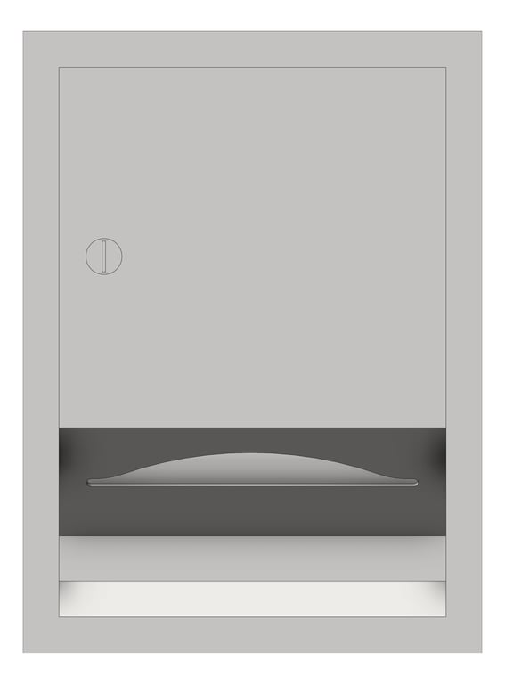 Front Image of PaperTowelDispenser SurfaceMount ASI Traditional