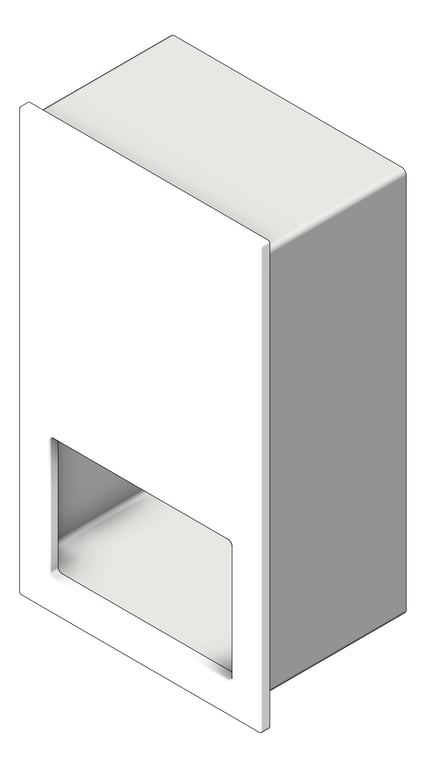 RollPaperDispenser Recessed ASI Piatto Battery