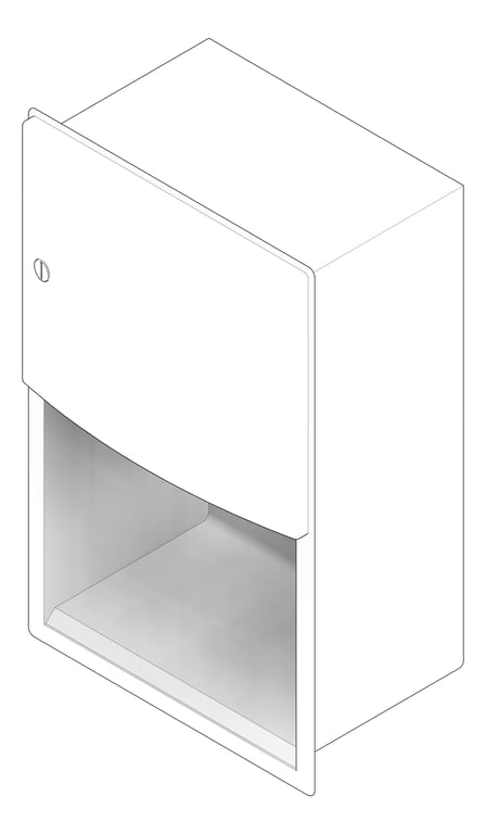 3D Documentation Image of RollPaperDispenser Recessed ASI Roval Battery