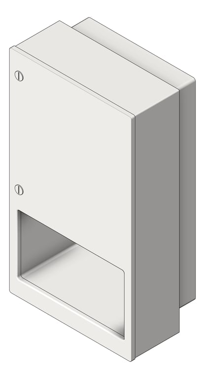 RollPaperDispenser SemiRecessed ASI Simplicity Battery