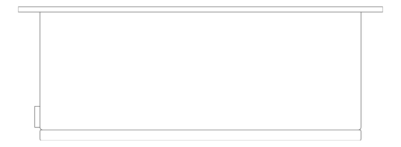 Plan Image of RollPaperDispenser SemiRecessed ASI Simplicity Small Electric