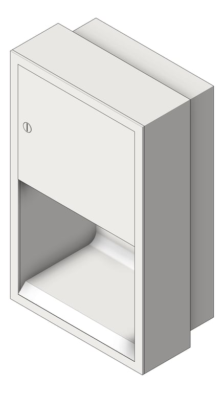 Image of RollPaperDispenser SemiRecessed ASI Traditional Electric