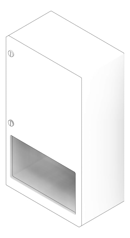 3D Documentation Image of RollPaperDispenser SurfaceMount ASI Simplicity Battery