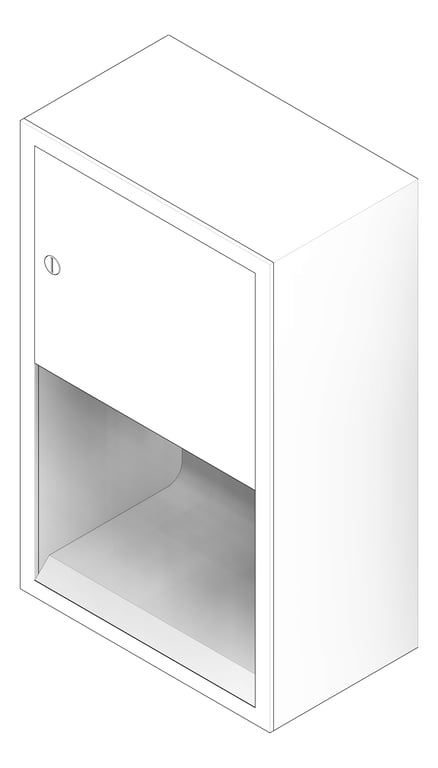 3D Documentation Image of RollPaperDispenser SurfaceMount ASI Traditional Battery